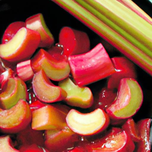 Rhubarb and Vanilla Bean Sauce