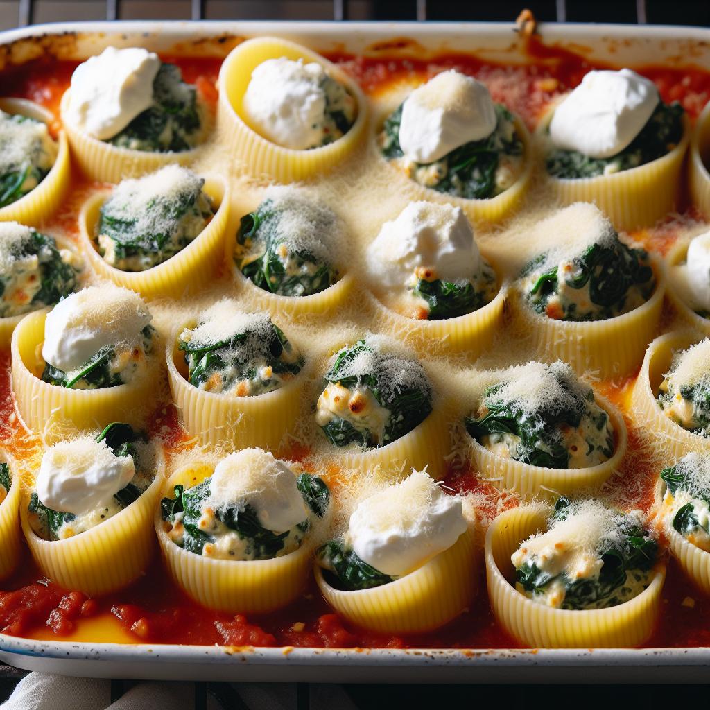 Ricotta and Spinach Stuffed Shells