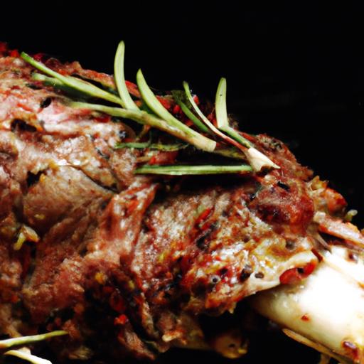 roast lamb with garlic and rosemary