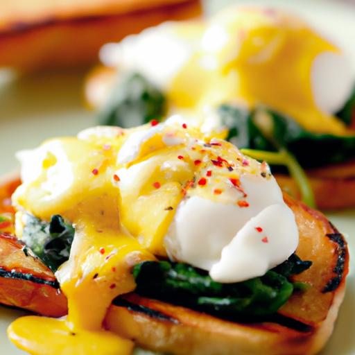 roast vegetable eggs benedict