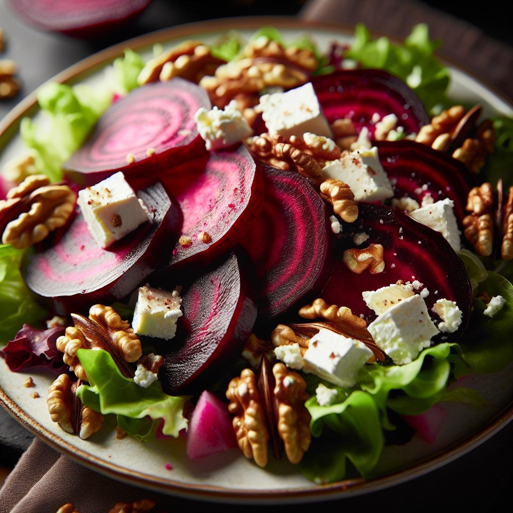 Roasted Beet Salad with Goat Cheese