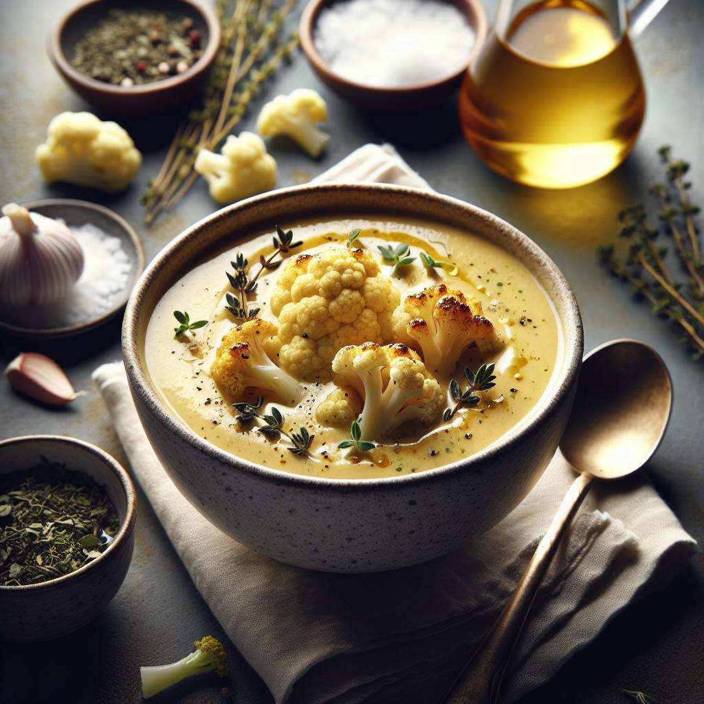 roasted cauliflower soup