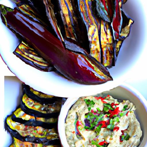 Roasted Eggplant and Red Pepper Dip