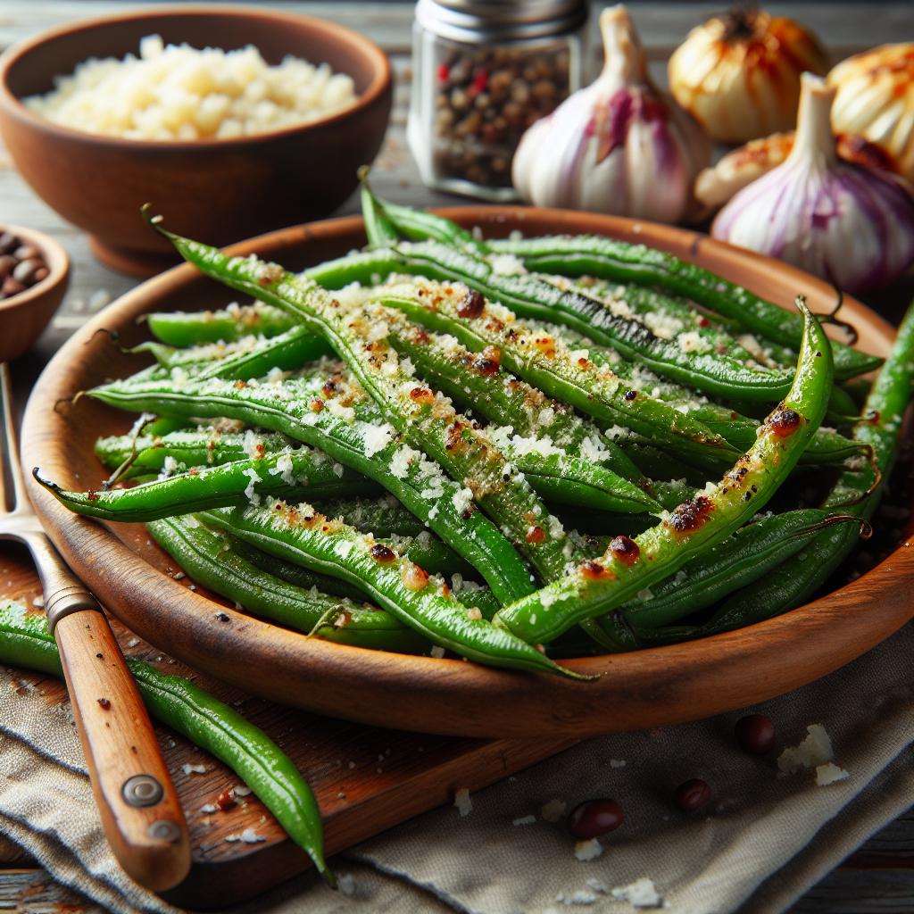 roasted parmesan green beans