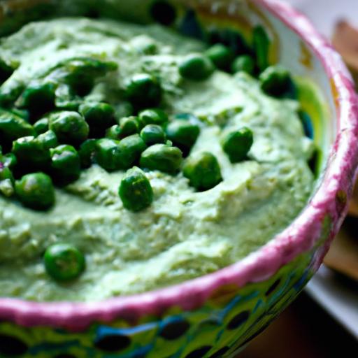 Roasted Pea and Garlic Dip