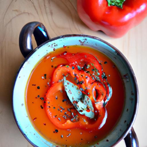 roasted pepper and tomato soup