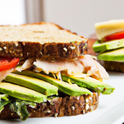 roasted turkey and avocado sandwich