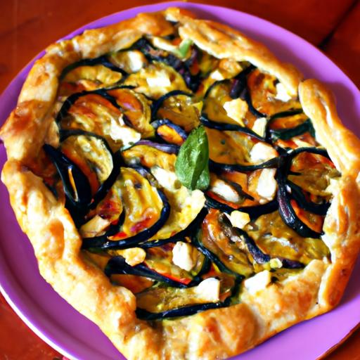 Roasted Vegetable and Goat Cheese Tart