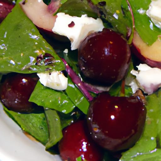 romanian sour cherry salad