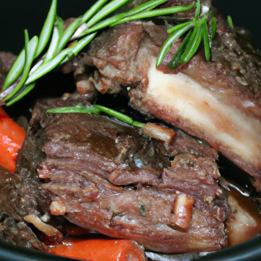 Rosemary and Red Wine Braised Short Ribs