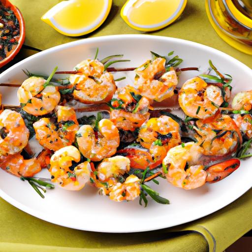 rosemary grilled shrimp skewers