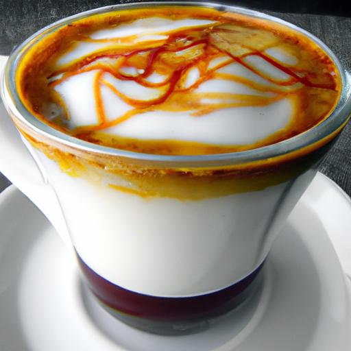 saffron and honey macchiato