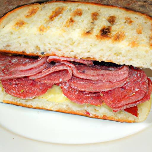 Salami and Provolone Panini