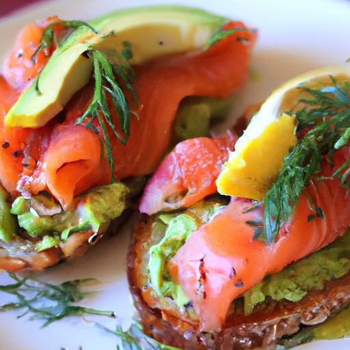 salmon and avocado toast