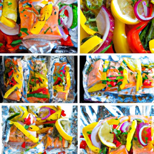 salmon and veggie foil packets