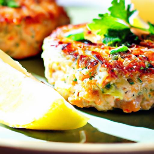 salmon fish cakes with tartar sauce