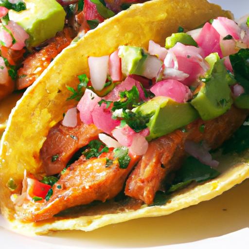 salmon tacos with avocado salsa