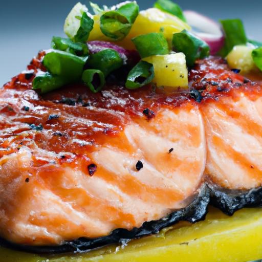 salmon with mango salsa