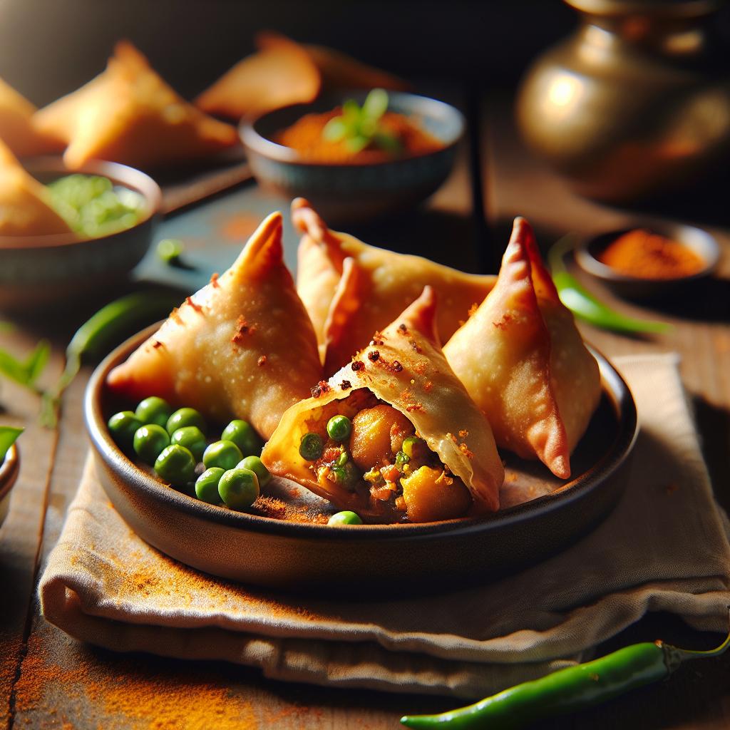 samosas (deep fried potato/veggie dumplings)