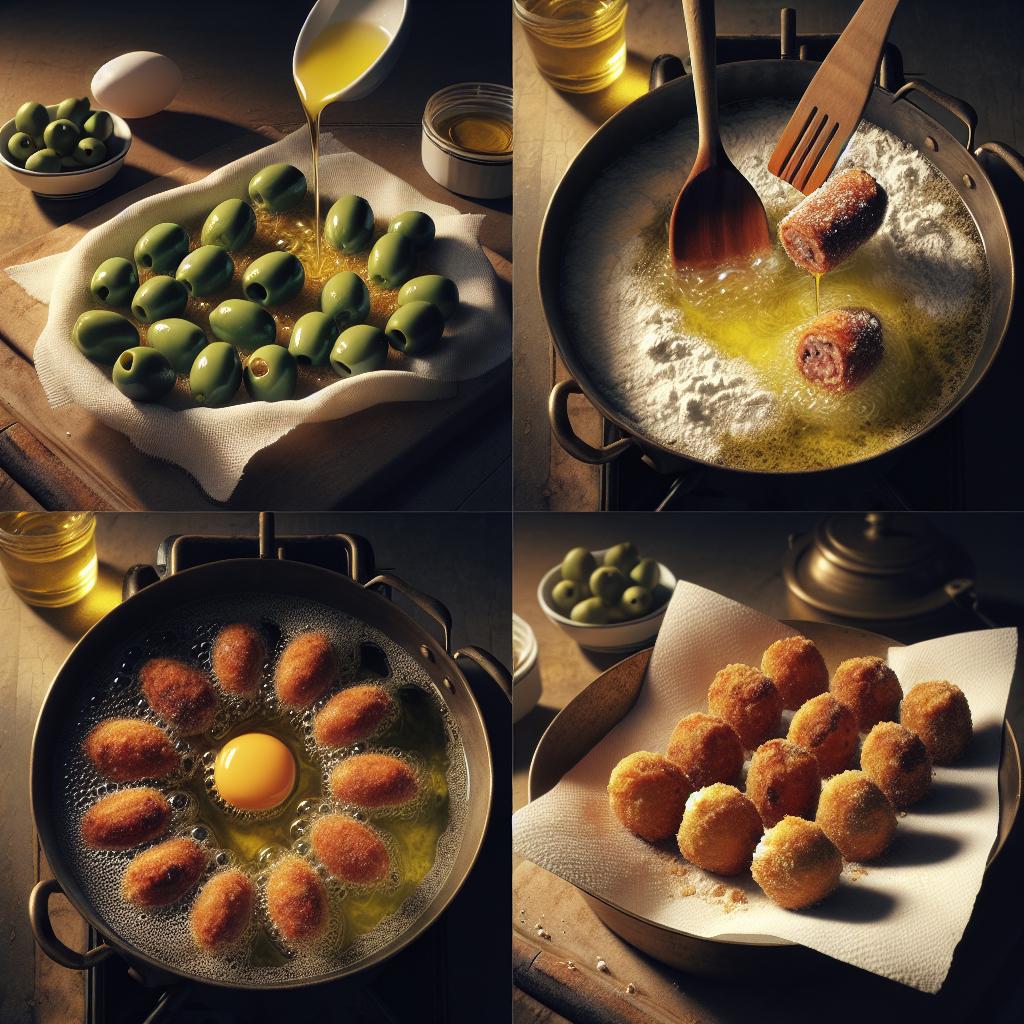 sausage stuffed fried olives