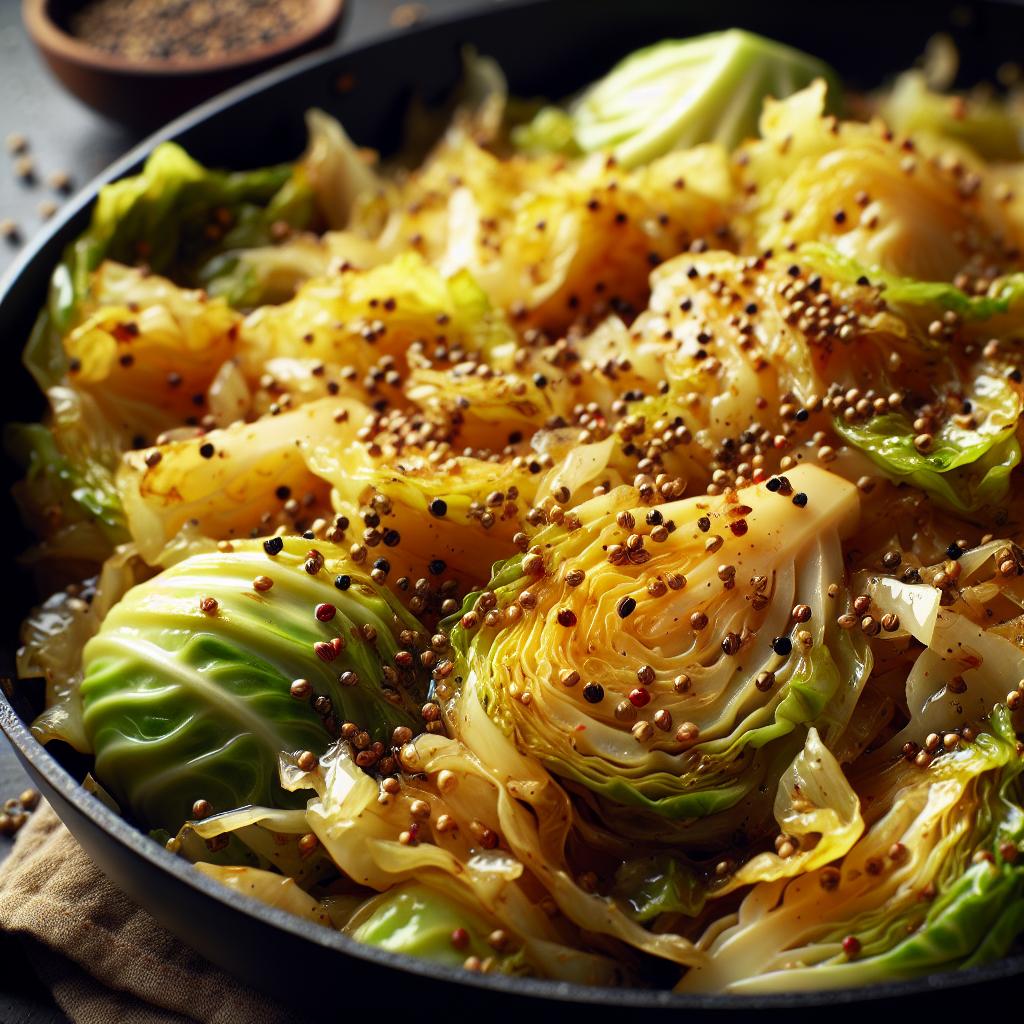 Sautéed Cabbage with Mustard Seeds