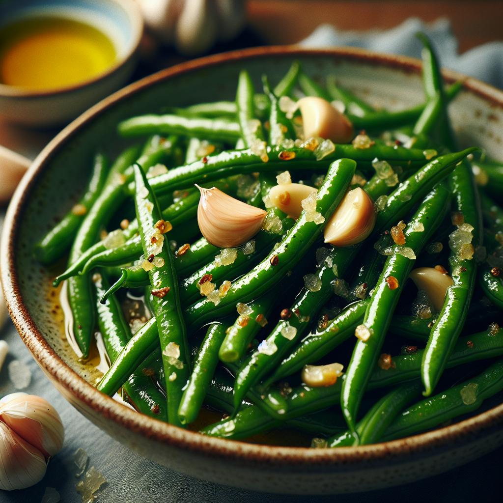 sautéed green beans with garlic