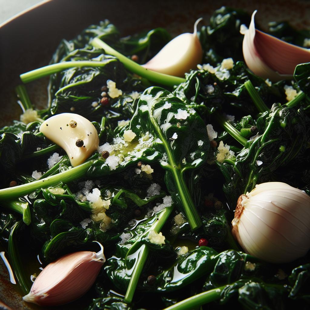 sautéed greens with garlic