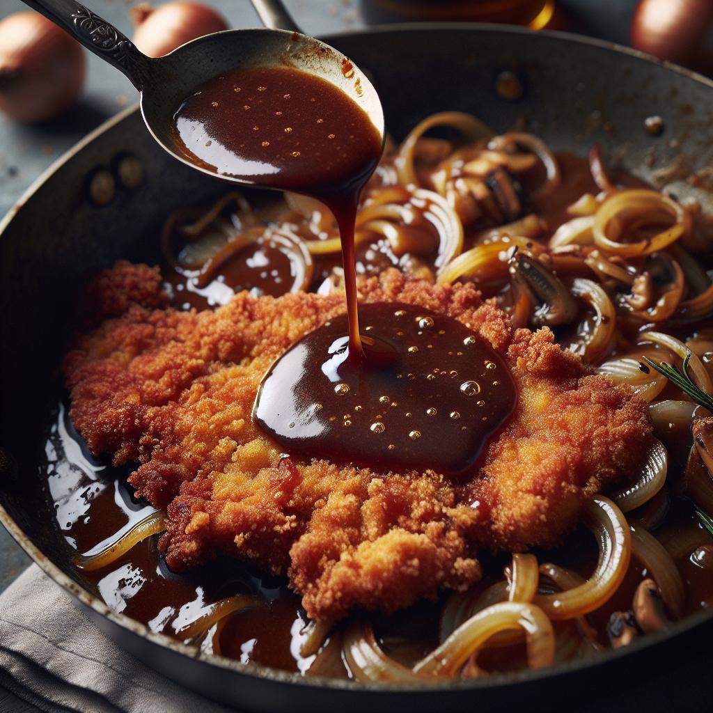 schnitzel with jägersauce