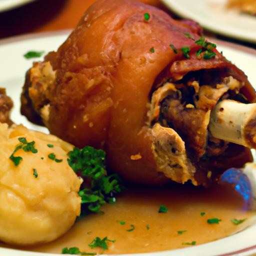 schweinshaxe mit kartoffelknodel