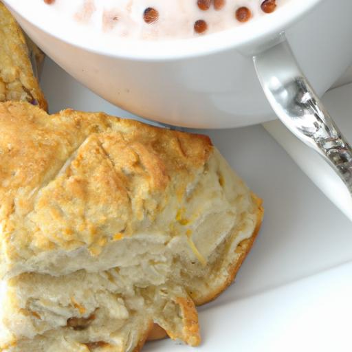 Scone and Clotted Cream Cappuccino