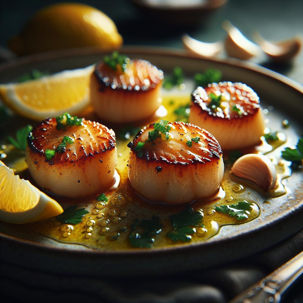 seared scallops with lemon butter sauce