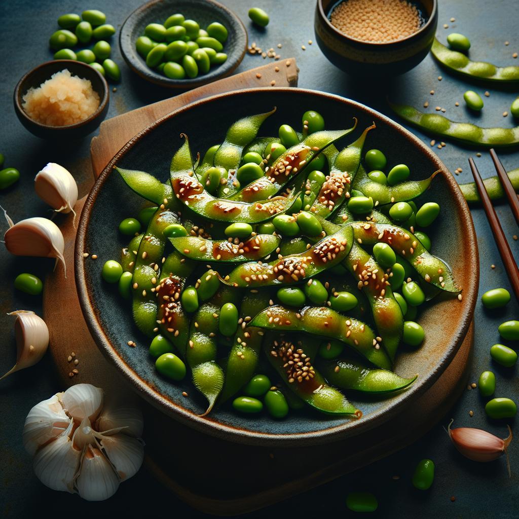 sesame ginger edamame