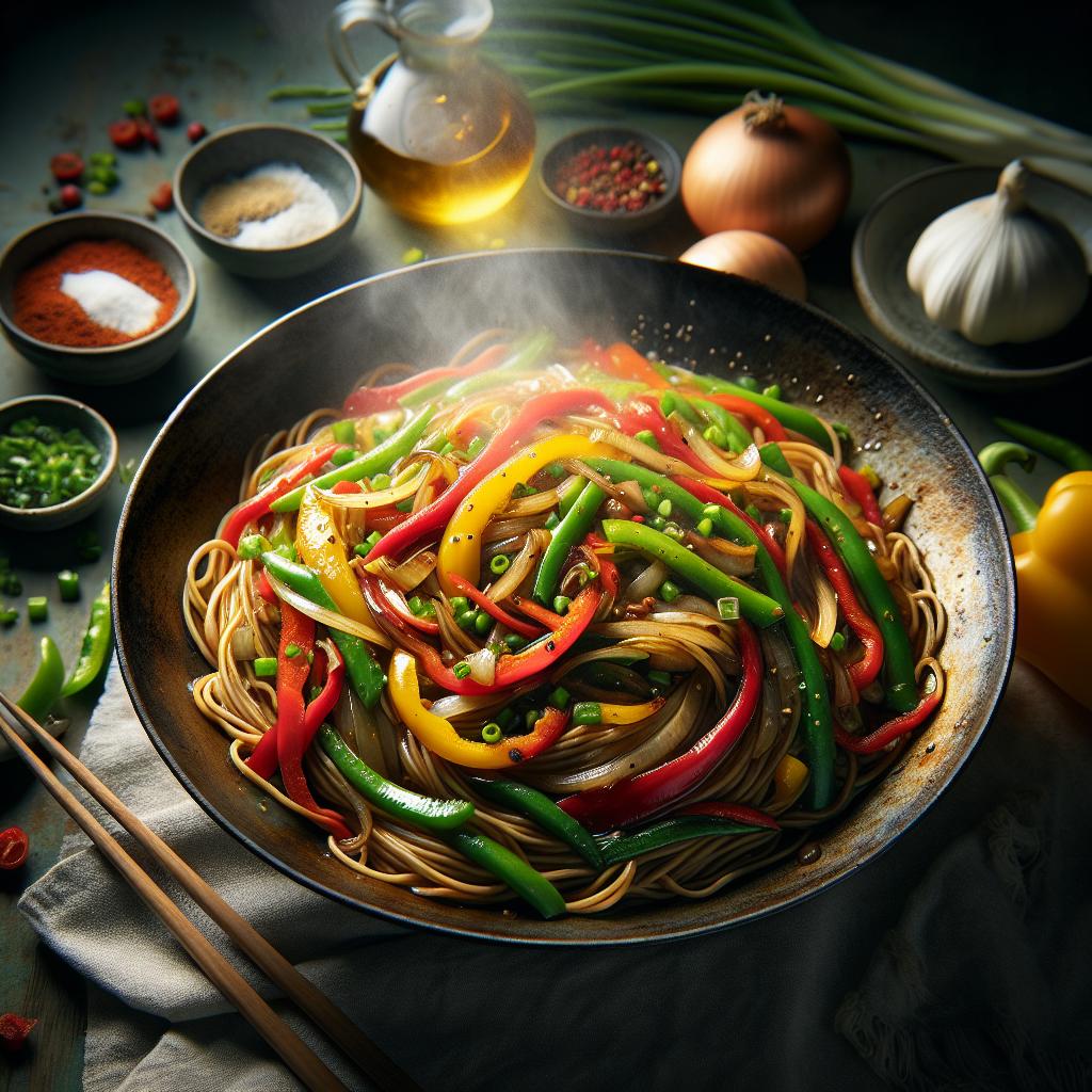 Shanghai Stir Fried Thick Noodles