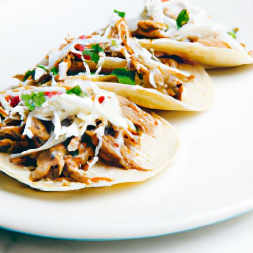 shredded chicken tacos