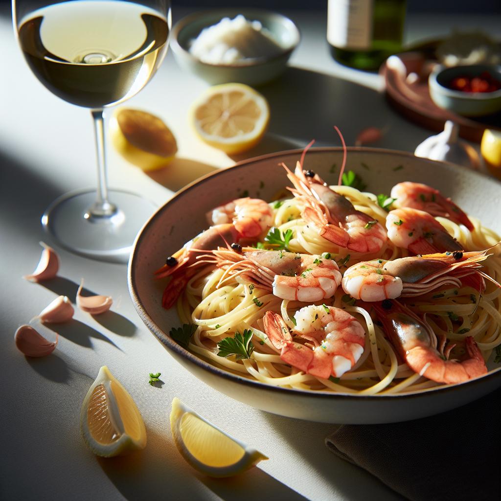 Shrimp Scampi with Linguine