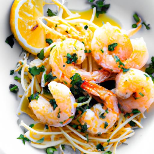 shrimp scampi with parmesan