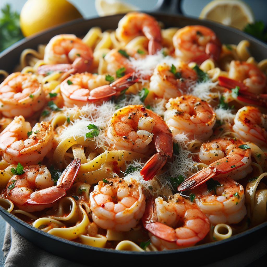 shrimp scampi with pasta