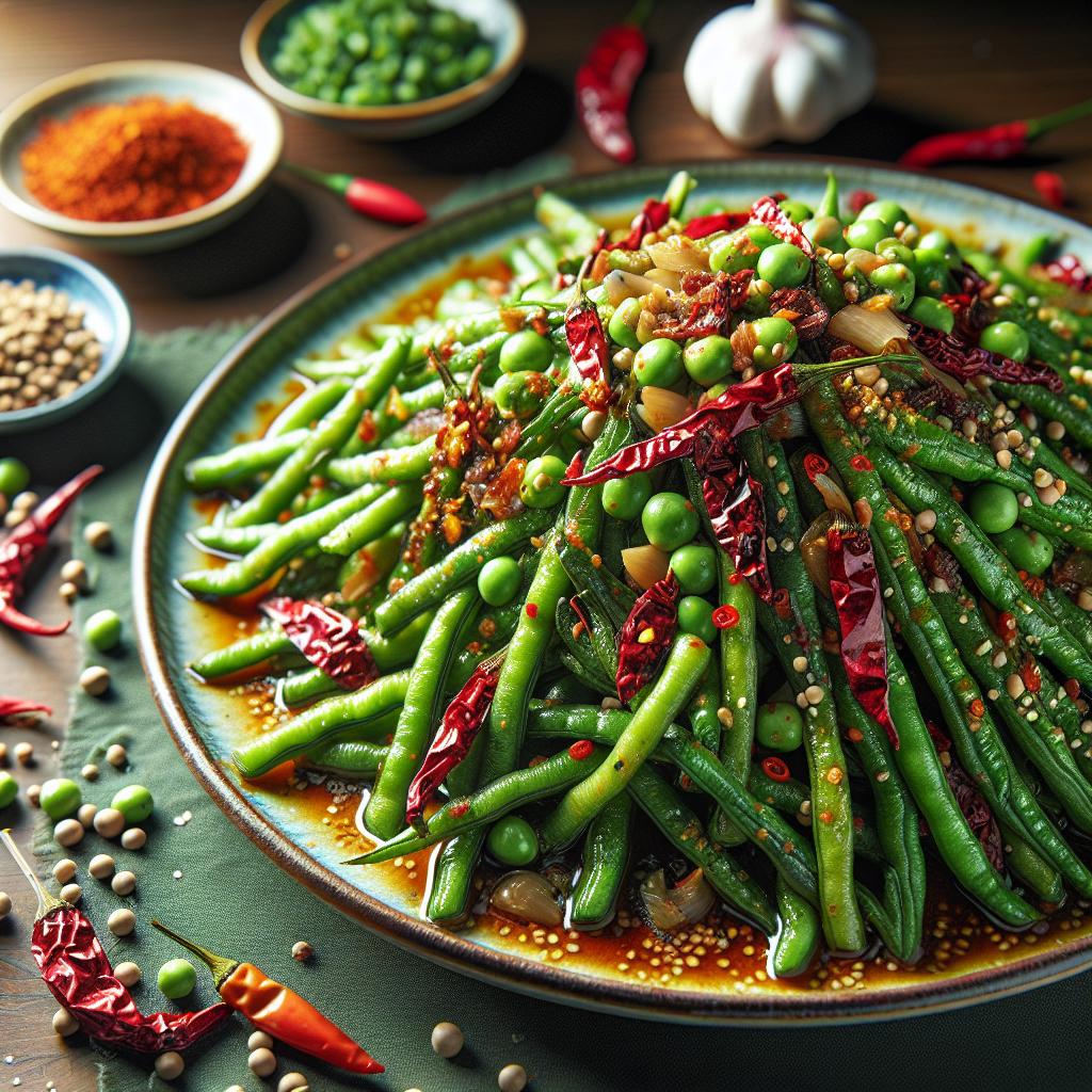 Sichuan Dry Fried Green Beans