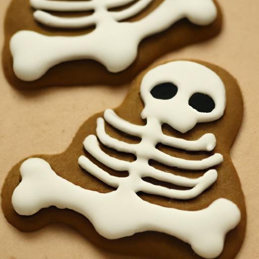 skeleton halloween cookies