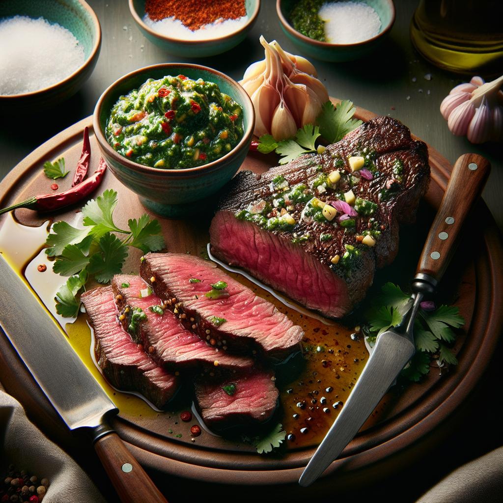 skirt steak with chimichurri