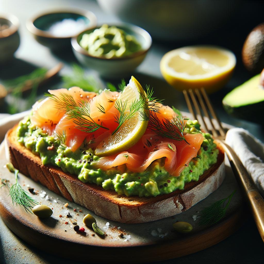 smoked salmon avocado toast