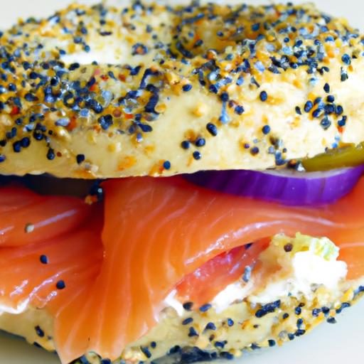 smoked salmon bagel