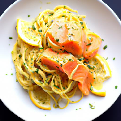 smoked salmon linguine