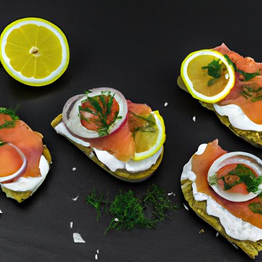 smoked salmon on brown bread