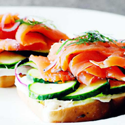 smoked salmon sandwich