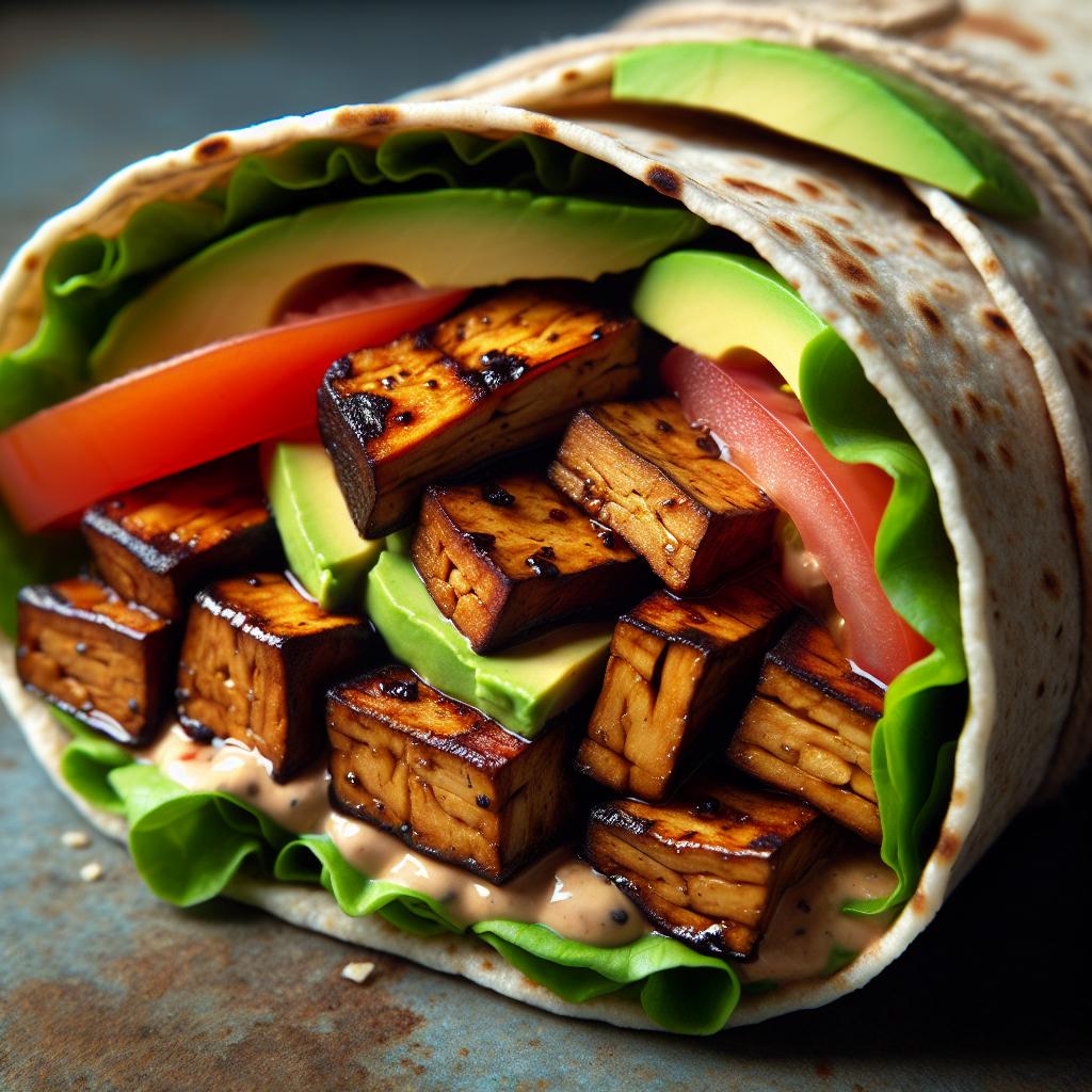 Smokey Tempeh Wrap