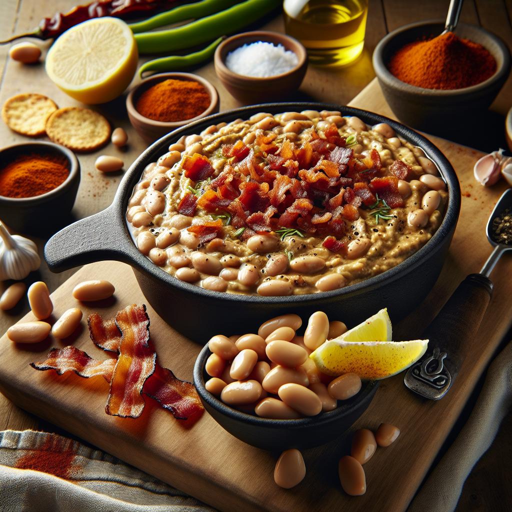 smoky bacon bean dip