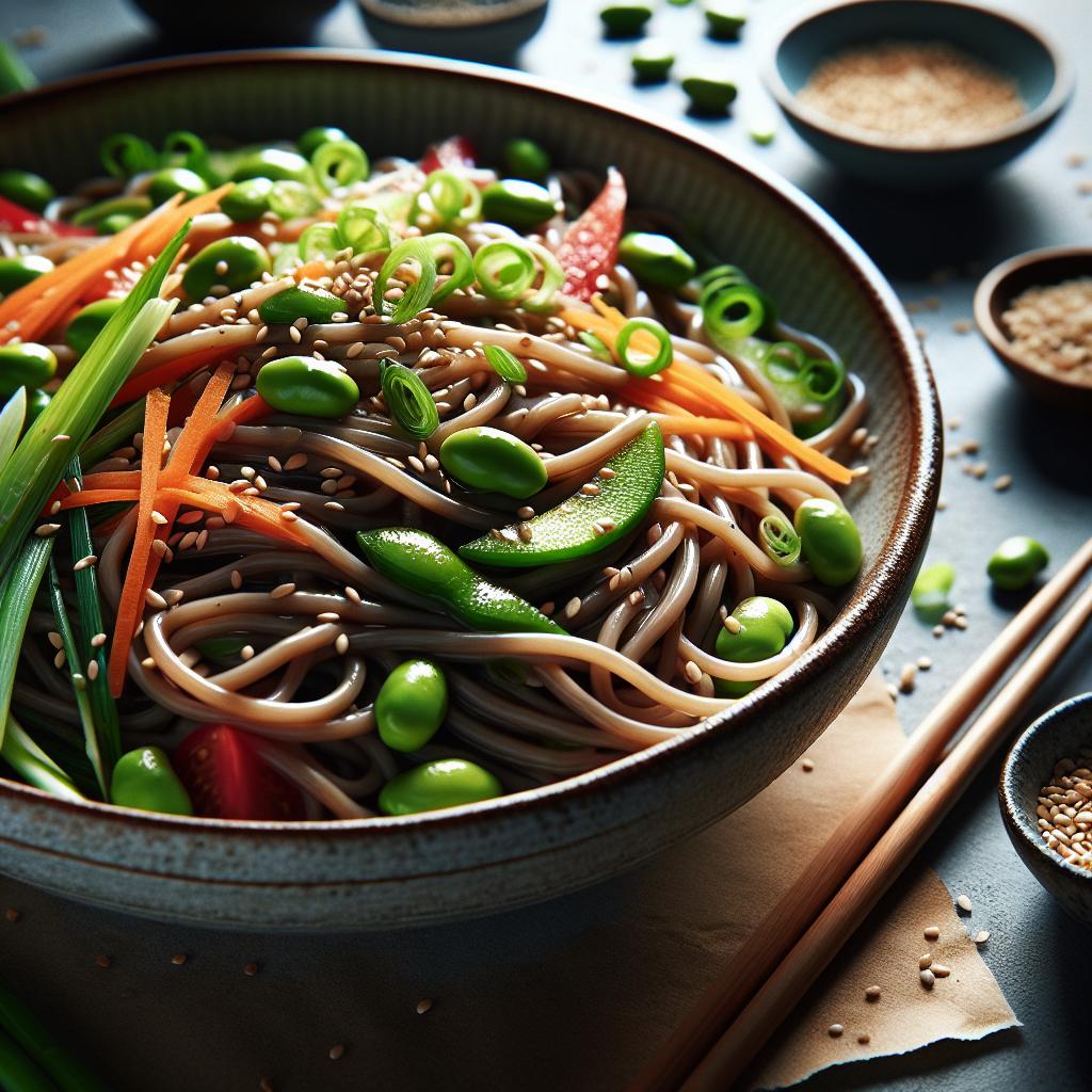 Soba Noodle Salad with Edamame