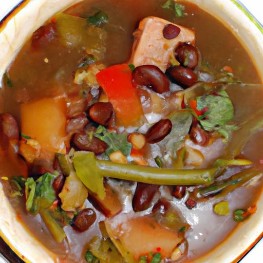 sopa de frijoles