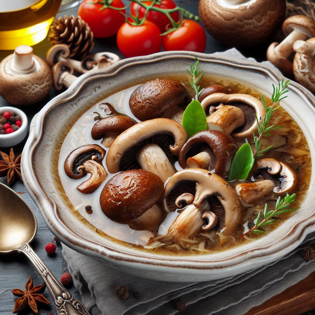 soupe de champignons sauvages